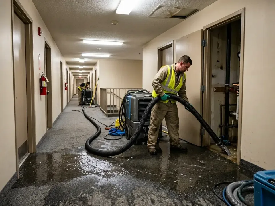 multi-unit-apartment-hallway-f-005 — frequently asked questions, Emergency Burst Pipe Water Extraction & Removal in East Gle…